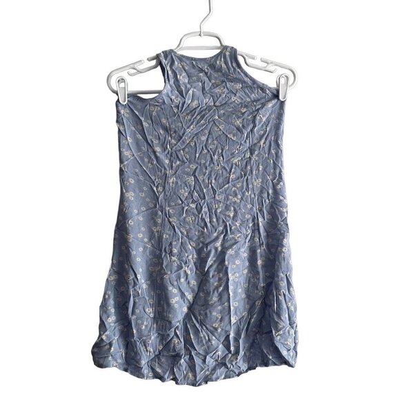 American Eagle Women S Blue Daisy Floral Boho Halter Mini Sundress NWT - Picture 1 of 6